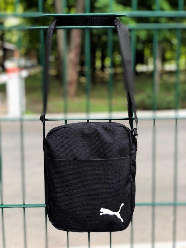 Барсетка чоловіча через плече Intruder чорного кольору, фото 1