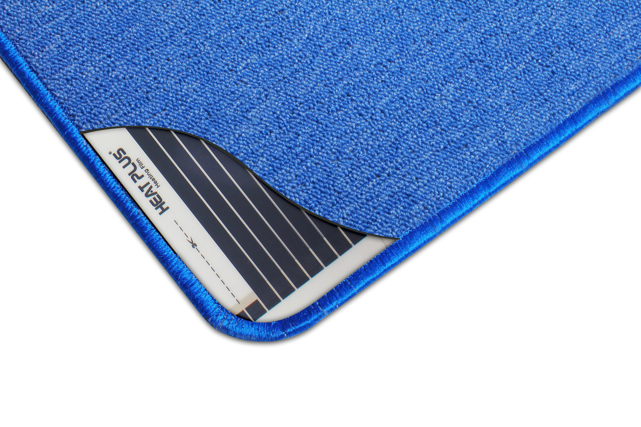 Теплий килим з підігрівом Solrey 430м х 530 мм для кімнат ванної балкона (синій)