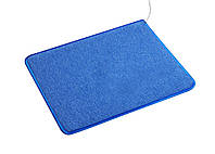 Теплый коврик с подогревом Solrey 830*630 мм для комнат ванной балкона (Синий)
