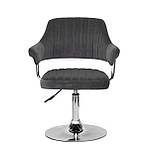 Крісло перукаря Джеф JEFF CH - BASE чорний оксамит, фото 8
