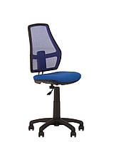 Детское компьютерное кресло с сетчастой спинкой и регулировкой высоты Fox GTS синий, ткань LUSSO