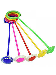 Світна скакалка з коліщатком на одну ногу 4 кольори