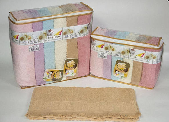 Набір рушників Cestepe Cotton Delux Jacquard 6 штук, 50х90см, 2636_stella, фото 1
