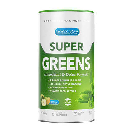 Вітаміни VP Lab Super Greens 300 г, фото 2