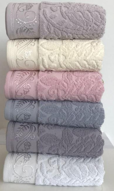 Рушник банний Cestepe Cotton Jacquard Delux 70х140см, 6шт/упак., 2637_sehrazat