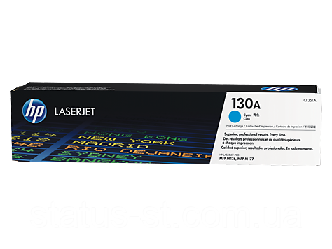 Заправка картриджа HP 130A cyan CF351A до принтера Color LJ Pro M177fw, M176n, фото 1