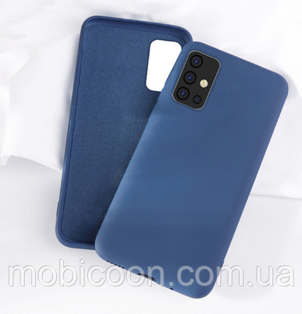 Чохол Silicone Case full для Samsung Galaxy A31 A315F синій (самсунг а31)