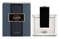 Туалетна вода Avon Luck для нього, сірий, 75 мл