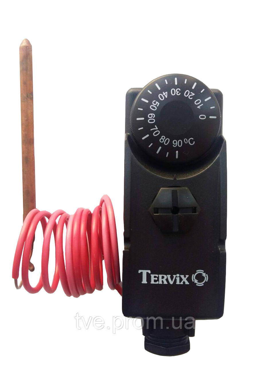 Термостат капиллярный Tervix ProLine, поверх .регуляция, 0-90С, длина капиляра 1000 мм - фото 1 - id-p1233204865
