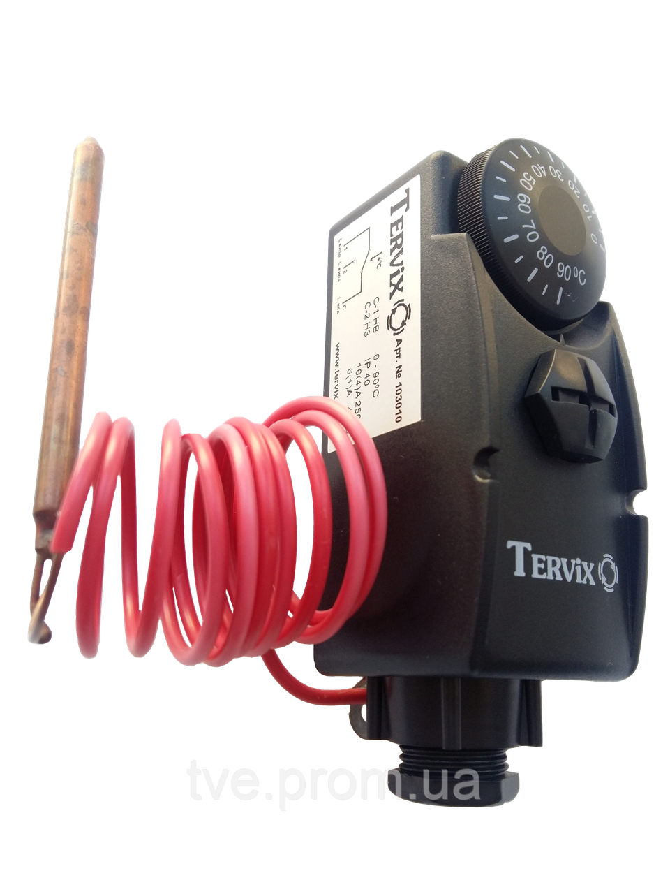 Термостат капиллярный Tervix ProLine, поверх .регуляция, 0-90С, длина капиляра 1000 мм - фото 2 - id-p1233204865