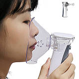 Інгалятор небулайзер ультразвуковий із трьома масками портативний Boxym N2 МЕШ Mesh для дітей і дорослих, фото 4