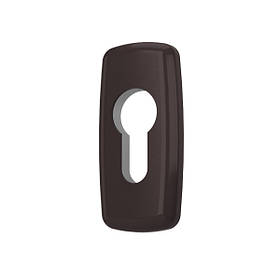 Накладка на циліндр прямокутна для ручки Merkury MEDOS колір коричневий RAL 8019