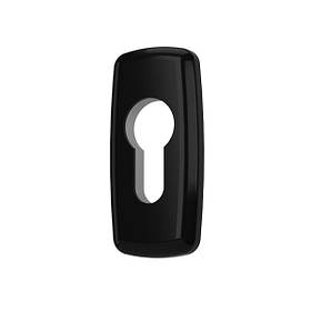 Накладка на циліндр прямокутна для ручки Merkury MEDOS колір чорний RAL 9005