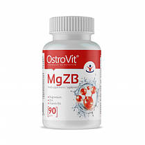 Магній цинк Б6 OstroVit MgZB 90 таб, фото 5