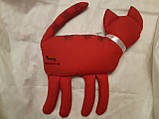 Кішка-Хромоніжка іграшка-подушка під шию 100% льон. Ручна робота. Дитяча гіпоалергенна подушка., фото 6