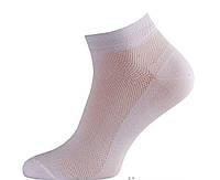 Носки мужские спортивные хлопок с сеткой короткие Смалий, 15В3-316Д, 25-27 размер, белые, 02392
