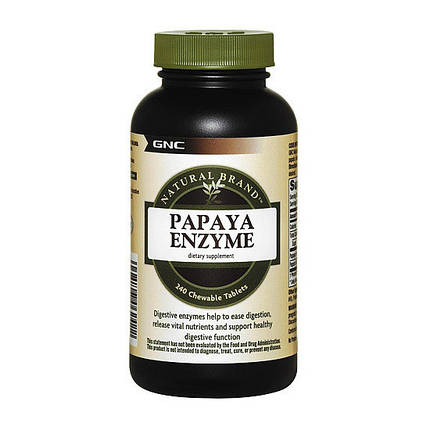Ферменти GNC Papaya Enzyme 240 жувальних таб, фото 2
