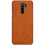 Nillkin Xiaomi Redmi 9 Qin leather case Brown Чохол Книжка, фото 3