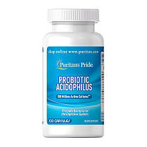 Пробіотики Puritan's Pride Probiotic Acidophilus 100 капс, фото 2