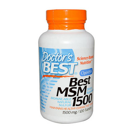 Для суглобів і зв'язок Doctor's s BEST Best MSM 1500 120 таб, фото 2