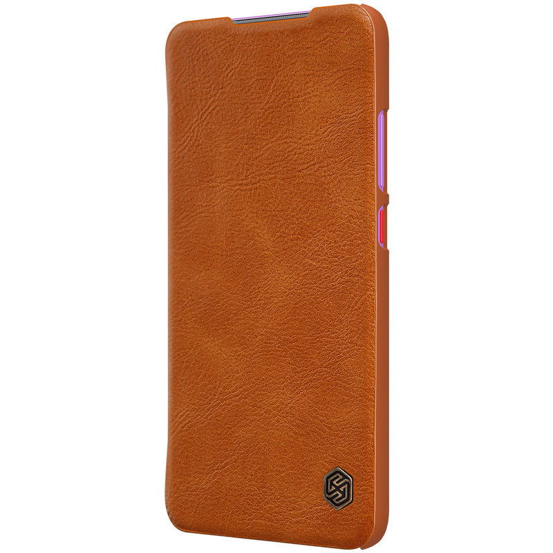 Nillkin Xiaomi Redmi 10X 5G / 10X Pro 5G Qin leather case Brown Чохол Книжка