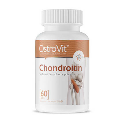 Для суглобів і зв'язок OstroVit Chondroitin 60 таб, фото 2