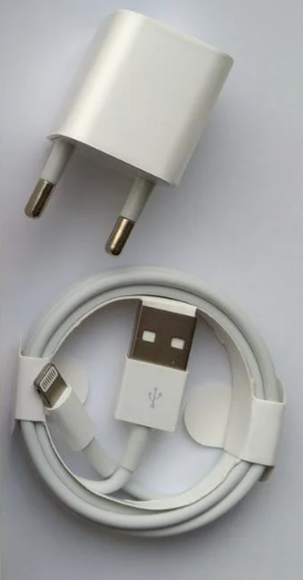 Мережевий зарядний пристрій з кабелем Lightning 5W USB Power Adapter Білий