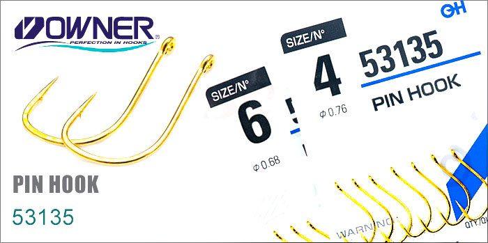 Гачки Owner 53135 Pin Hook No6, фото 1