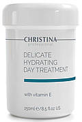 CHRISTINA Delicate Hydrating Day Treatment+Vitamin E — Зволожувальний денний крем для норм. і сухої шкіри, 250 мл