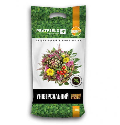 Торф'яний субстрат «Універсальний», 10 л PEATFIELD, фото 2