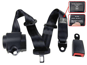 Ремінь безпеки 3-х точковий інерційний (зовнішній) Model: SK.03P-S