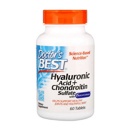 Doctor's s BEST Hyaluronic Acid + Chondroitin Sulfate with Collagen 60 таб, фото 2
