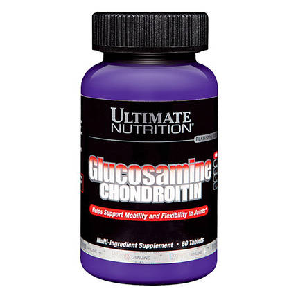 Для суглобів Ultimate Glucosamine Chondroitin 60 таб, фото 2