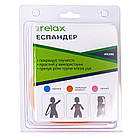 Еспандер силіконовий Ridni Relax, джгут середній, 38 см, помаранчевий, фото 3