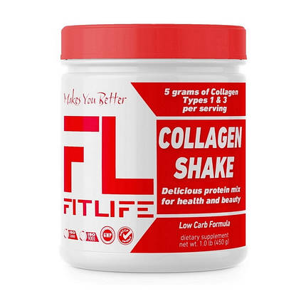 Колаген FitLife Collagen Shake 450 г, фото 2