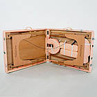 Масажний стіл RelaxLine FMA201A-1.2.3 (Laguna), світло-рожевий, дерев'яний, фото 4