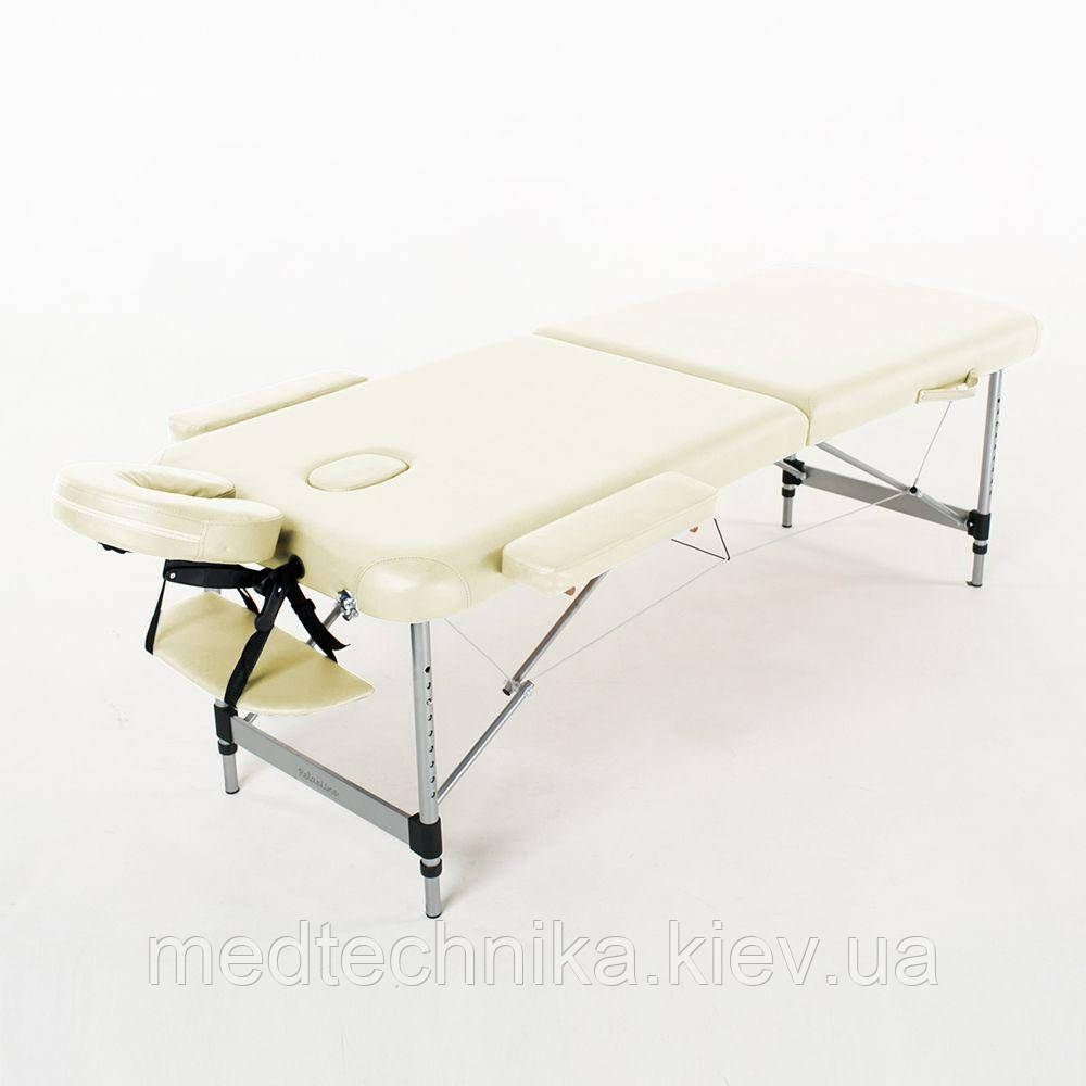 Складаний 2-секційний масажний стіл RelaxLine модель Sirius (світло-бежевий) FMA256L-1.2.3 S, фото 1