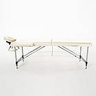 Складаний 2-секційний масажний стіл RelaxLine модель Sirius (світло-бежевий) FMA256L-1.2.3 S, фото 2