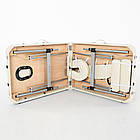 Складаний 2-секційний масажний стіл RelaxLine модель Sirius (світло-бежевий) FMA256L-1.2.3 S, фото 3