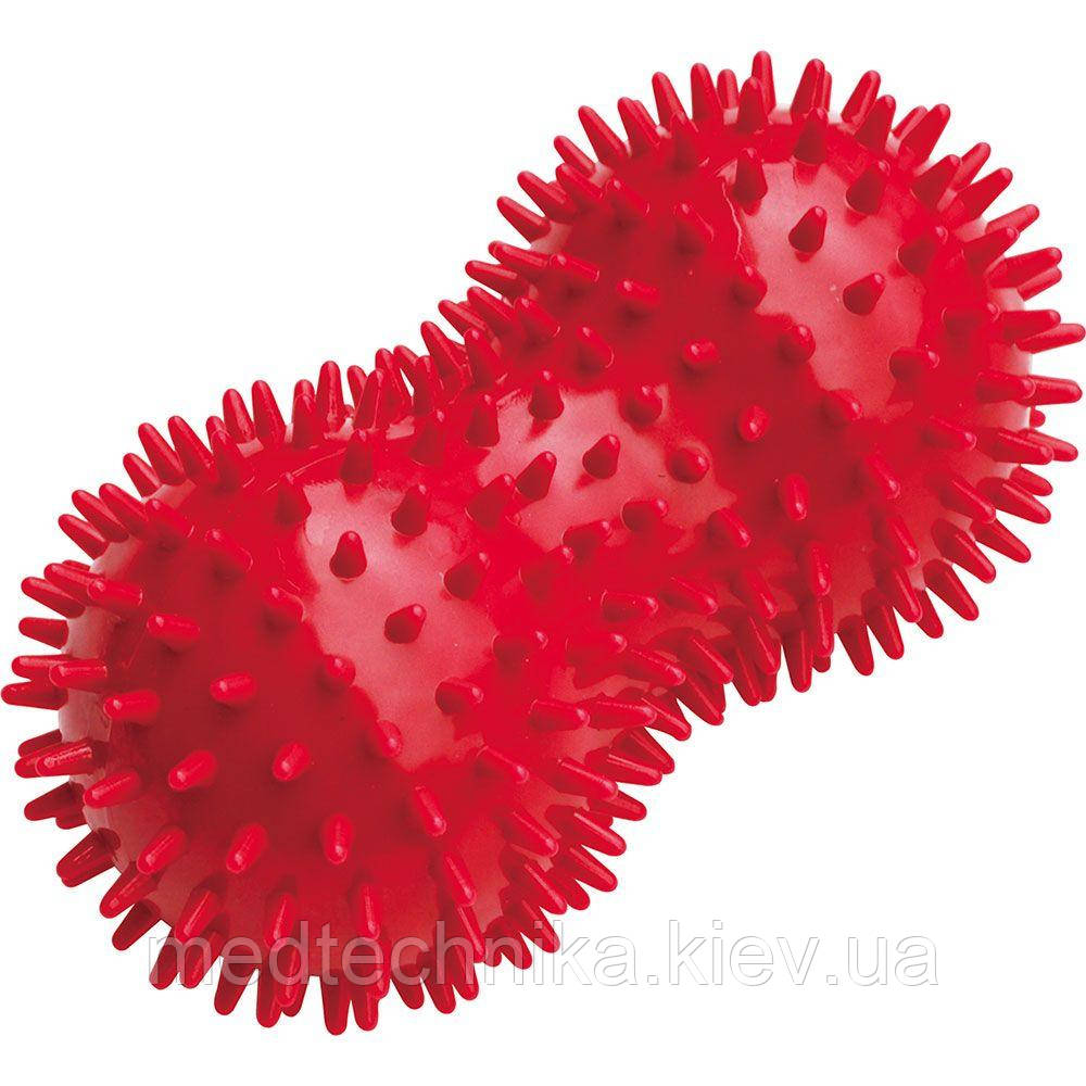 Подвійний масажний м'ячик Ridni Relax, червоний, фото 1