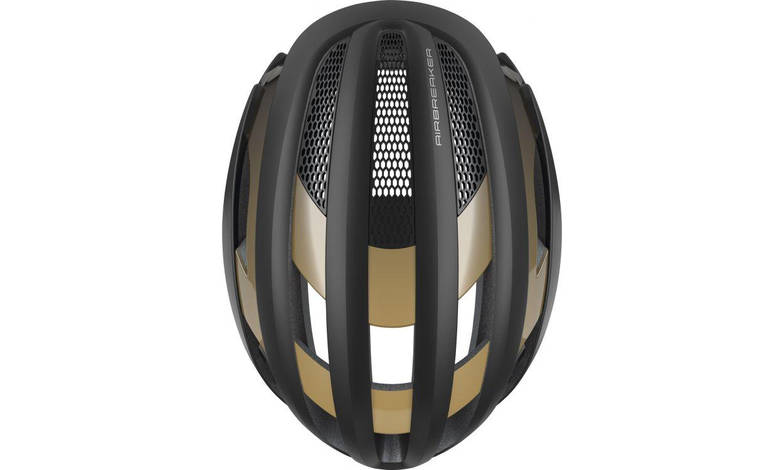 Шолом велосипедний ABUS AIRBREAKER S 51-55 Black Gold, фото 2
