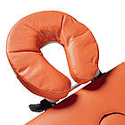 Масажний стіл 2-секційний алюмінієвий, помаранчевий/білий, Ridni Relax, фото 5