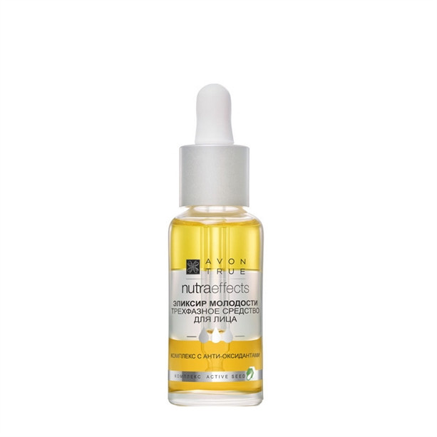 ТРИФАЗНИЙ ЗАСІБ ДЛЯ ОБЛИЧЧЯ «ЕЛІКСИР МОЛОДОСТІ» 30 МЛ AVON TRUE NUTRAEFFECTS