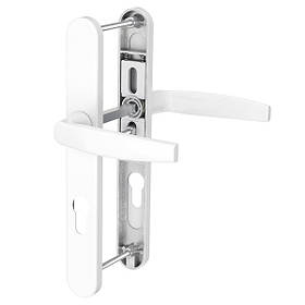 Нажимний гарнітур дверний MEDOS VICTORY Вікторі планка 25 мм м / р 92 мм L112 мм колір білий