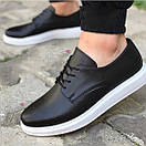 Туфли классические лоферы мужские весна-осень чёрные брендовые Brand, фото 2