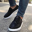 Туфли классические лоферы мужские весна-осень чёрные брендовые Brand, фото 3