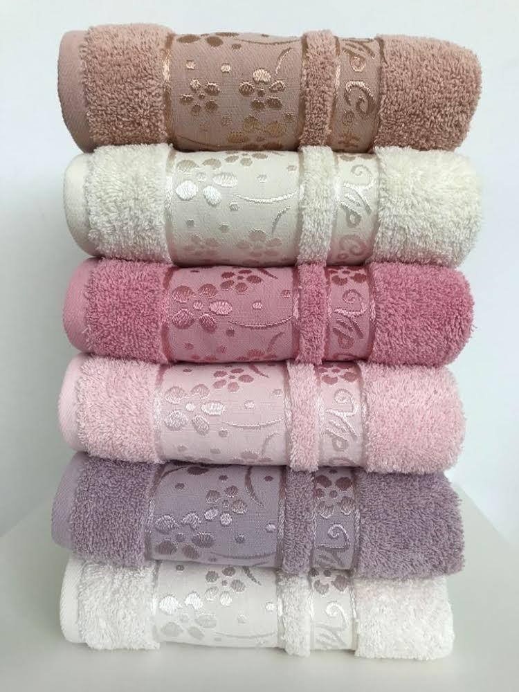 Рушник банний 6 штук Cestepe VIP Cotton 70x140 см, 2642_orkide