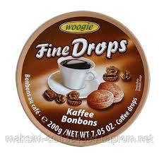 Льодяники Woogie Fine Drops Kaffee кава, 200 g