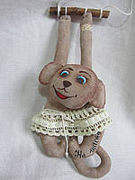 Кавова іграшка "Мавпа на гойдалки" (ручна робота), в-27 см, 120\95