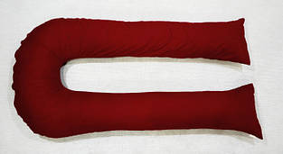 Наволочка на подушку для вагітних і годуючих U-340 колір "Темно-червоний"